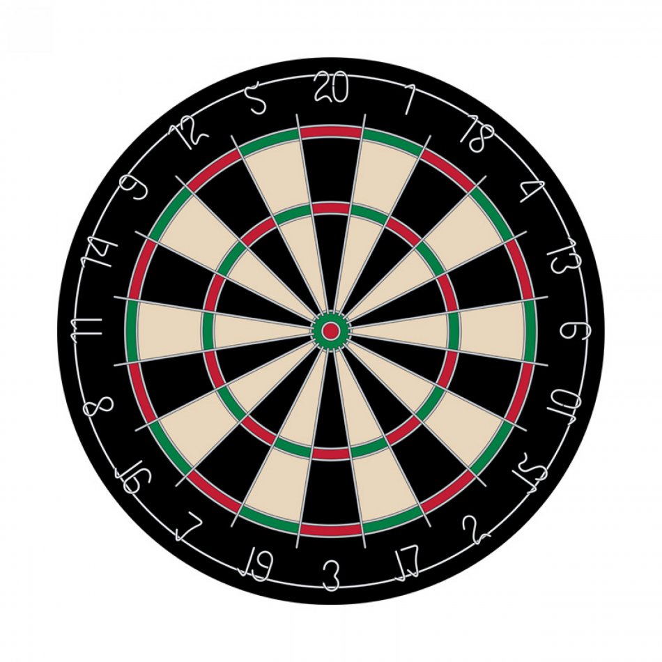 Statafel Oliedrum Dartboard